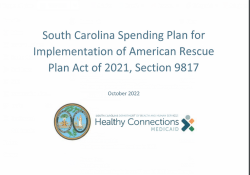 SCDHHS Quarterly HCBS Spending Plan ARP - October '22